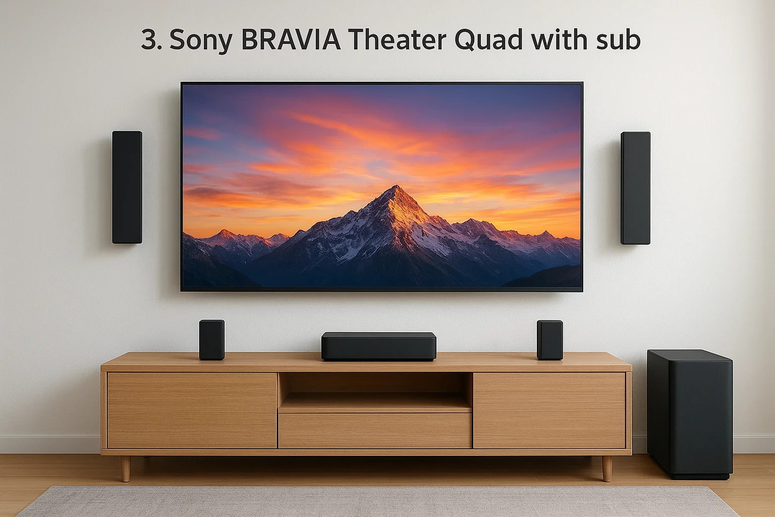3. Sony BRAVIA Theater Quad with sub
